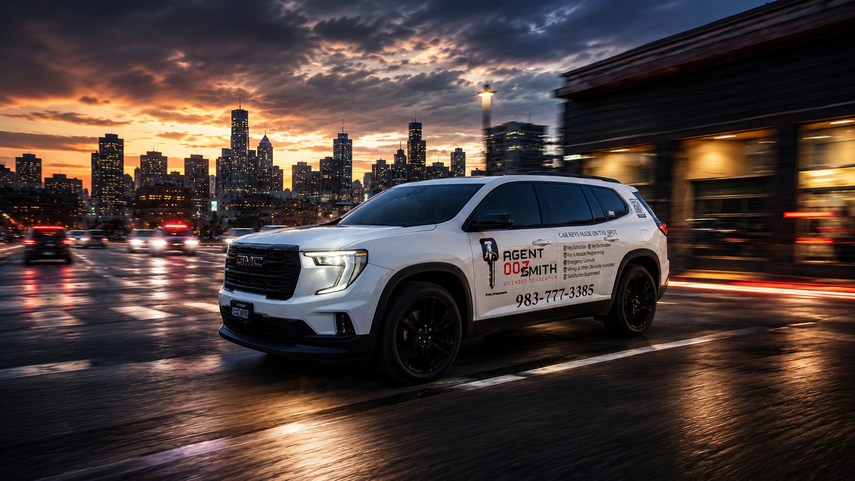 Agent 007Smith mobile locksmith service vehicle